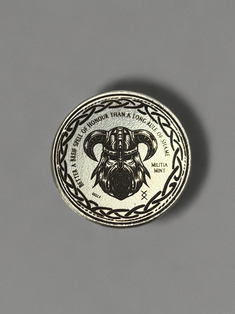 Militia Mint 1oz silver challenge coin